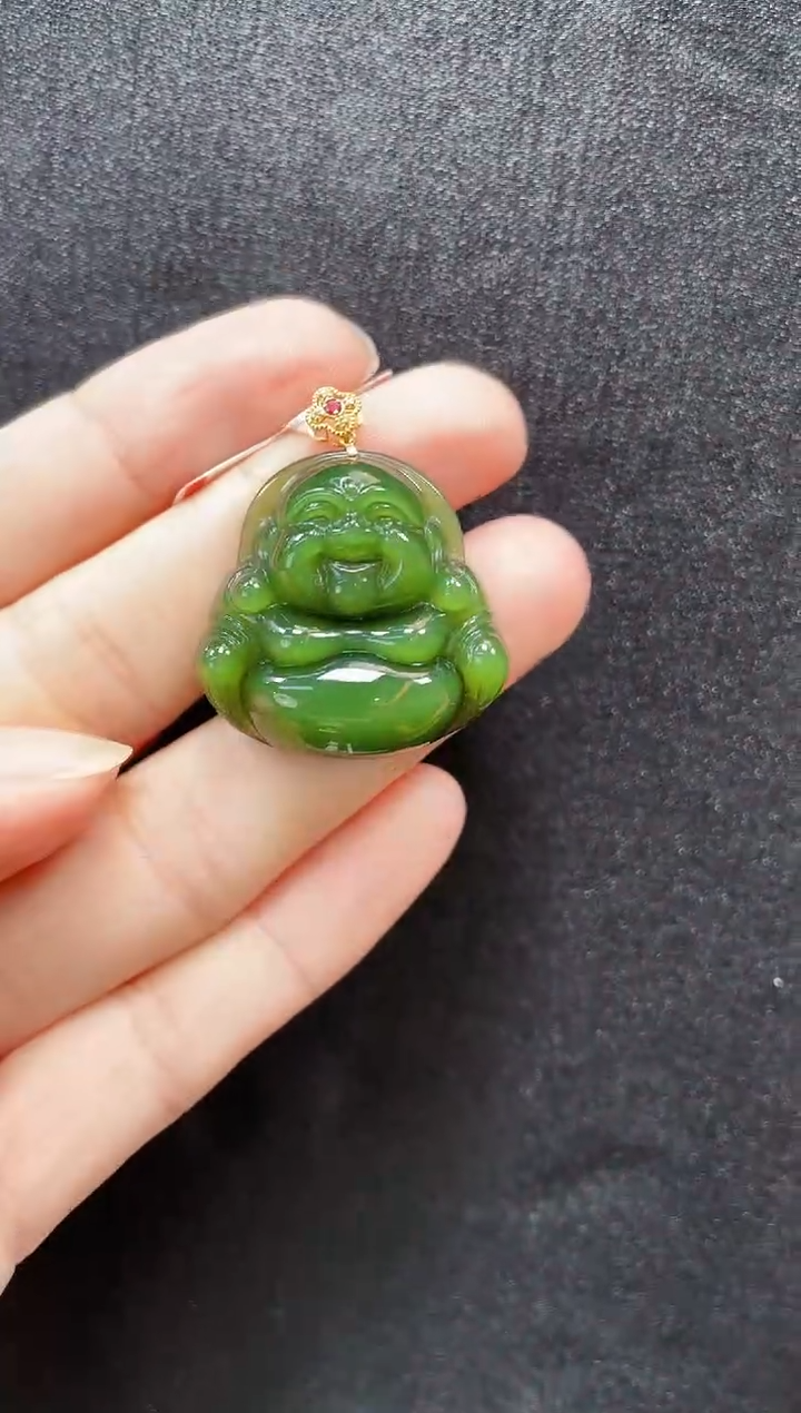 和田玉未镶嵌吊坠(赠链)多样性发一