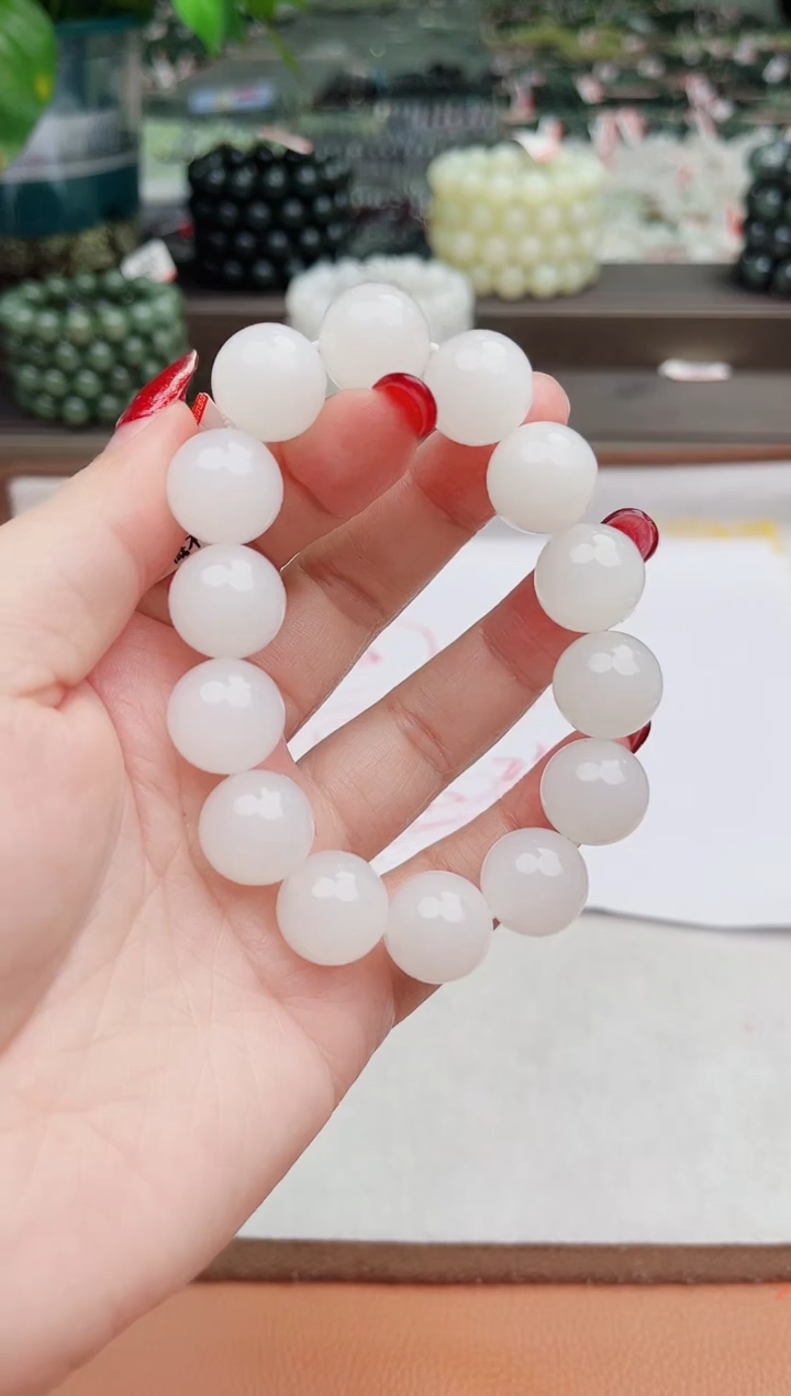 【闪购商品】和田玉手串未镶嵌纯天然和田玉新疆05于阗16