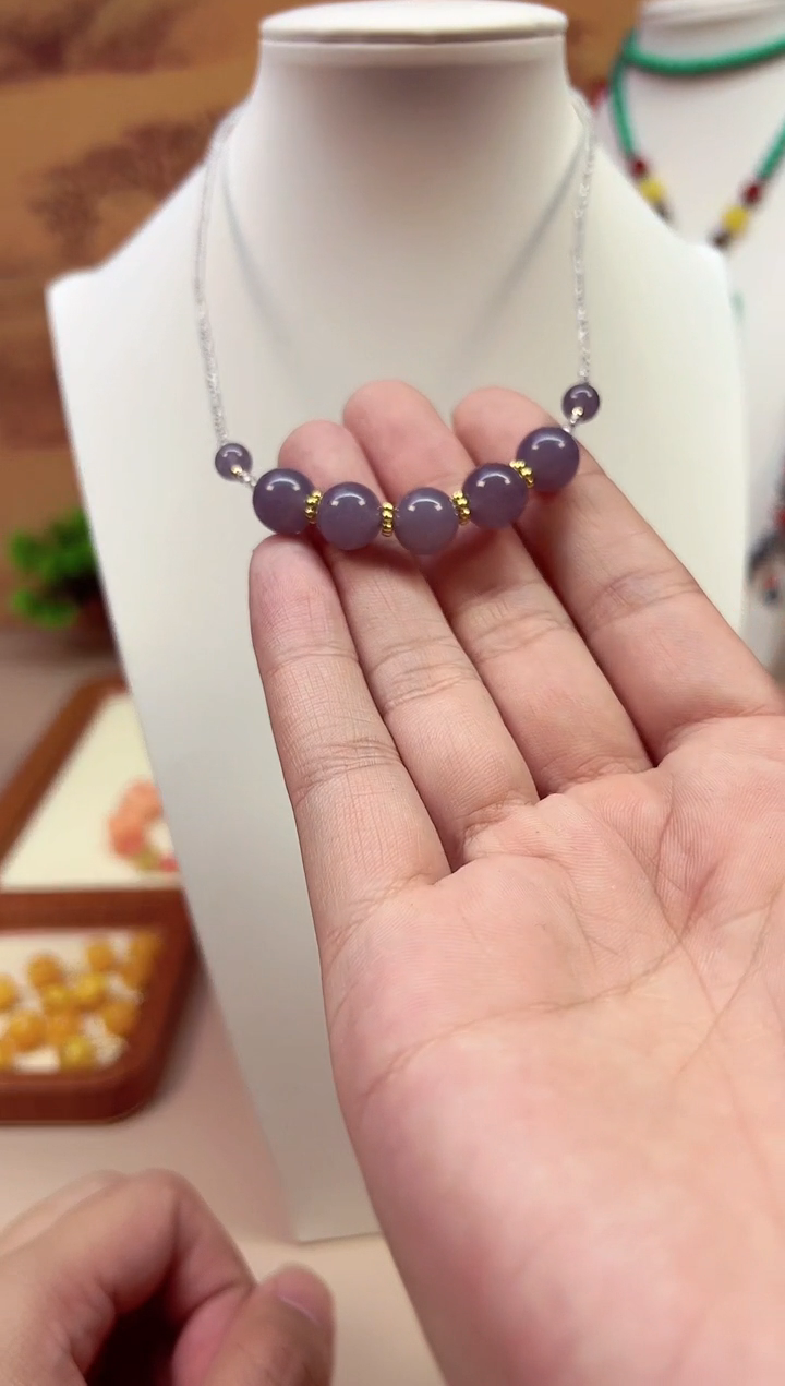 和田玉14K金镶嵌颈饰XXXXX