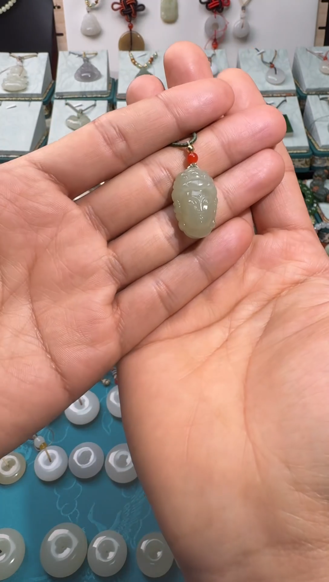 【闪购商品】和田玉颈饰未镶嵌观音头