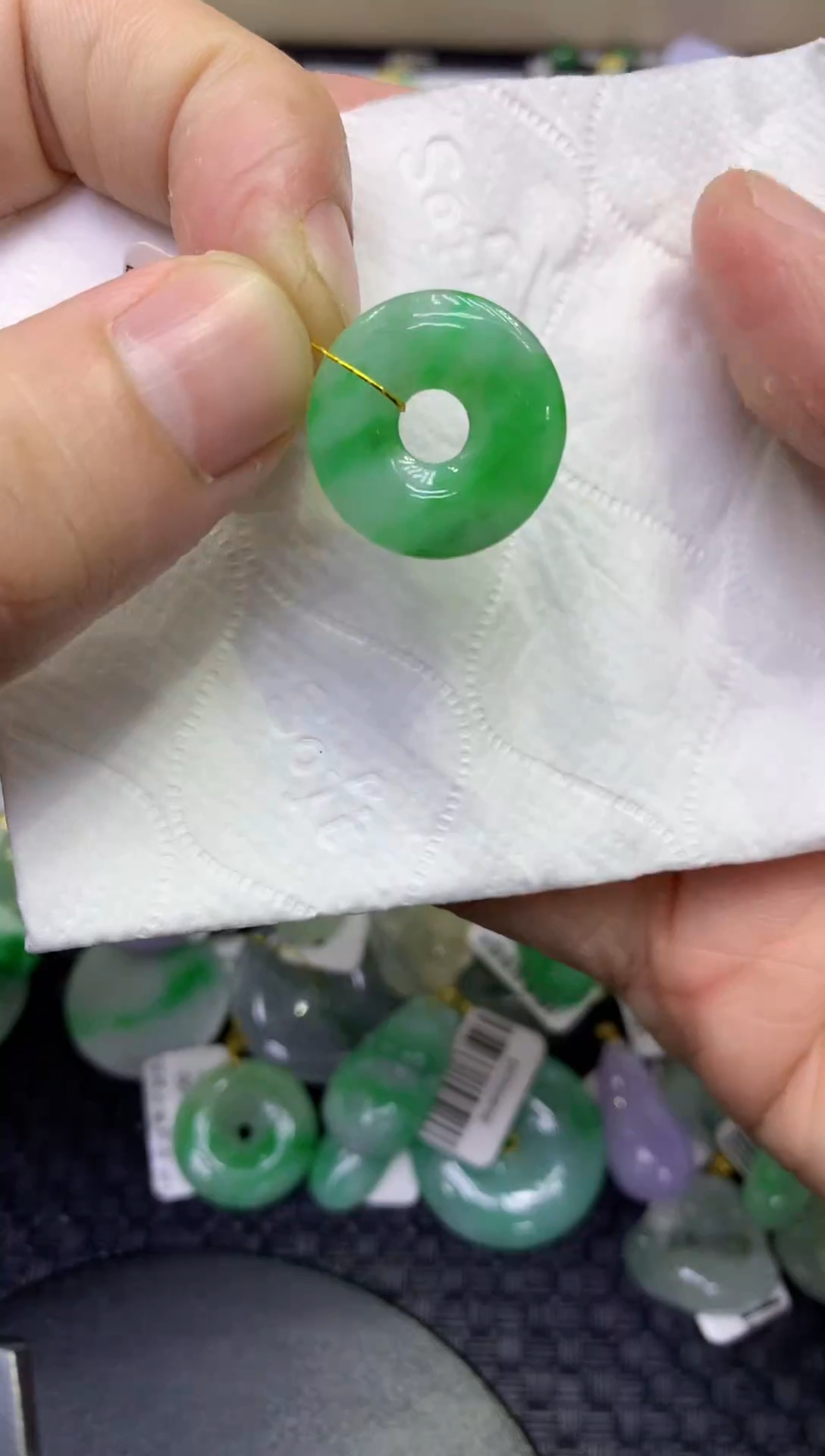 颈饰未镶嵌翡翠天然缅甸A货翡翠