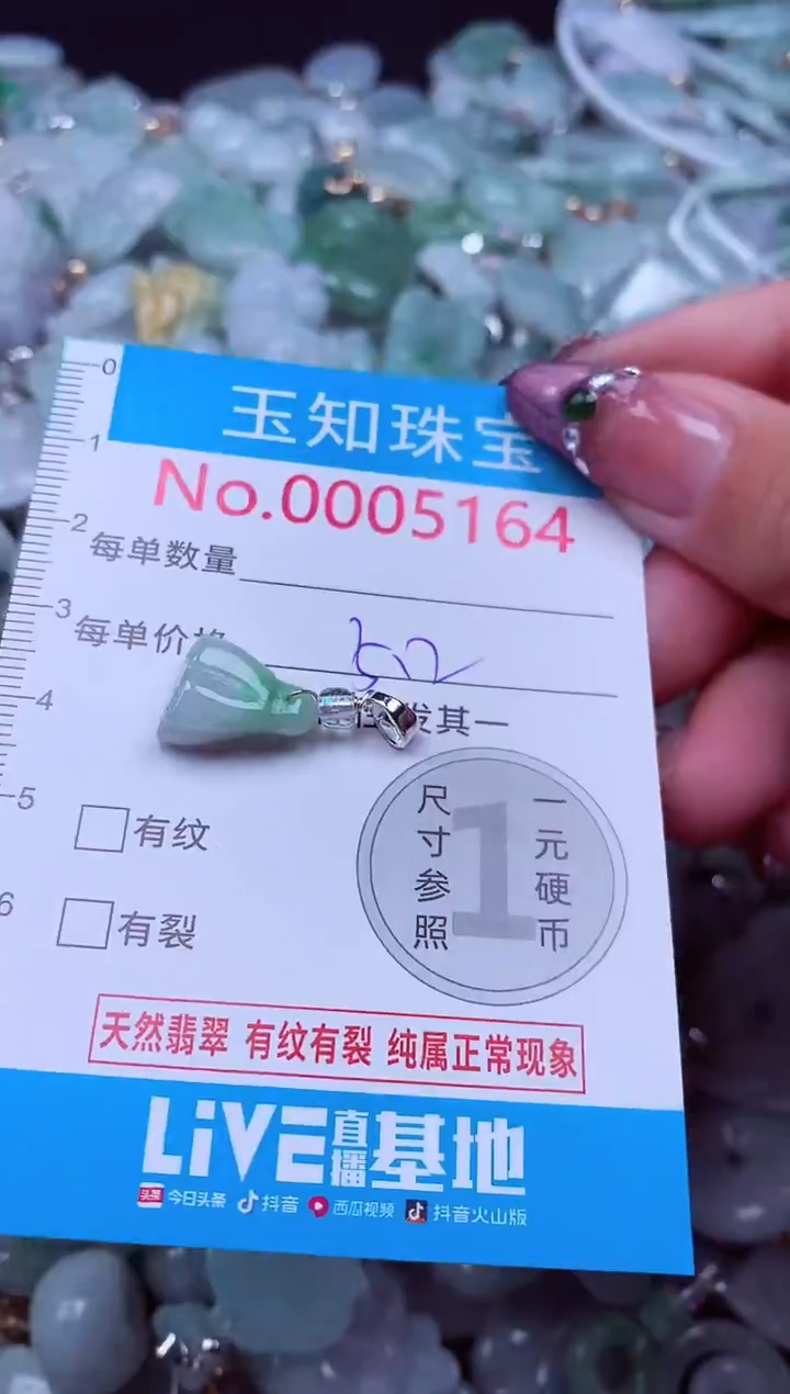 吊坠(不含链)未镶嵌翡翠5164