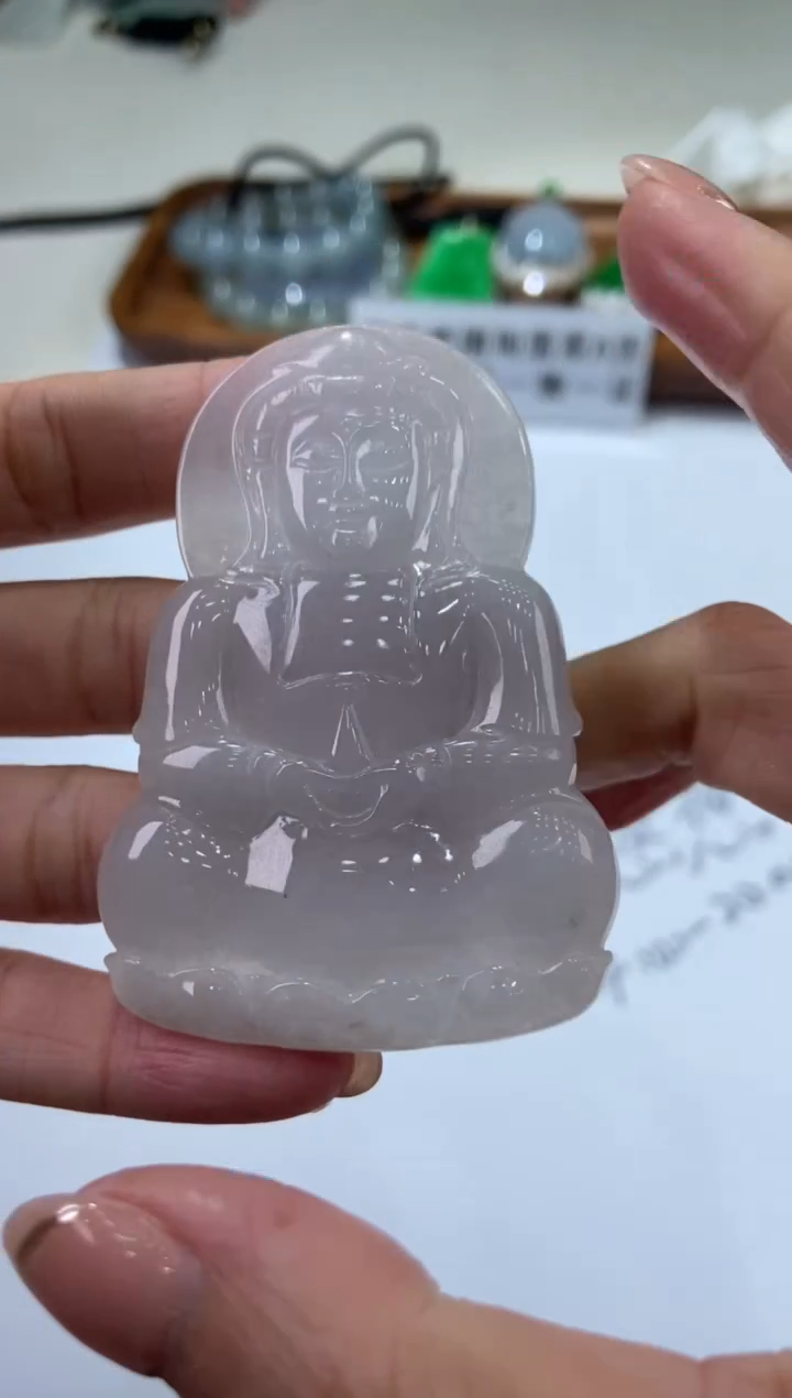 【闪购商品】翡翠未镶嵌挂件289710  /观音/多样性一件发