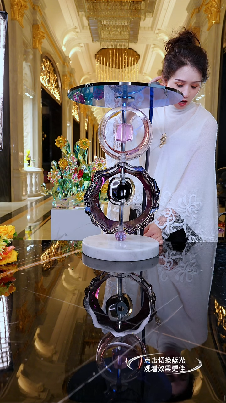 摆件漂****哥琉璃艺术边几L27