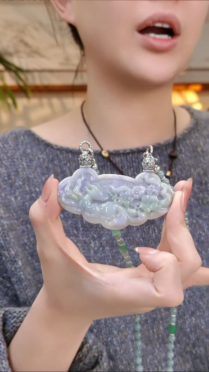 颈饰未镶嵌翡翠国风