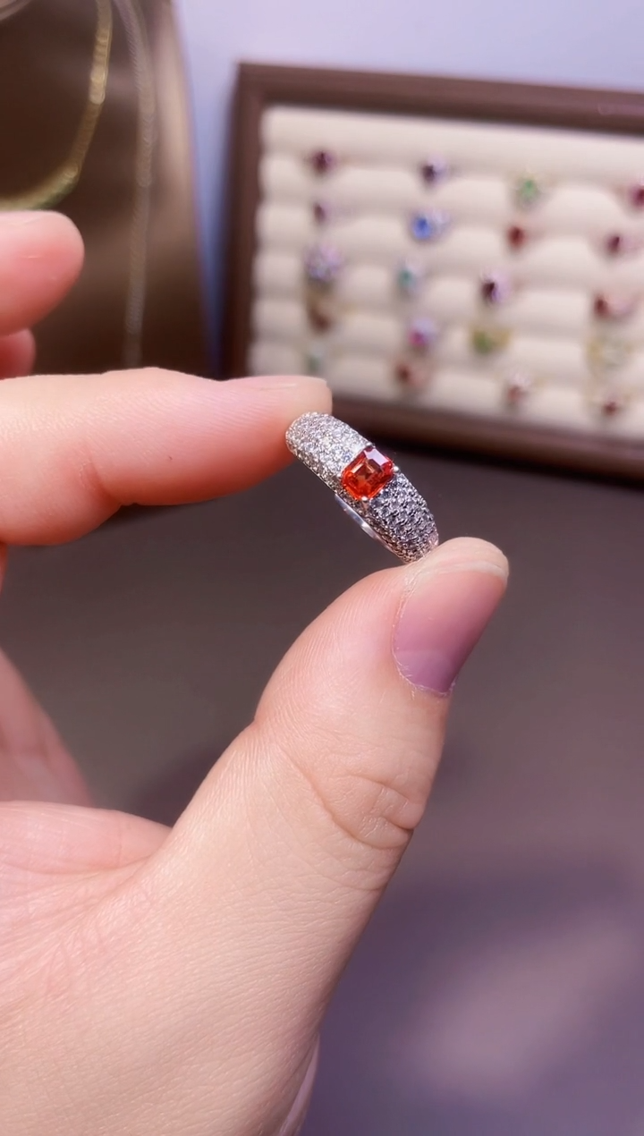 【闪购商品】蓝宝石戒指银S925镶嵌1