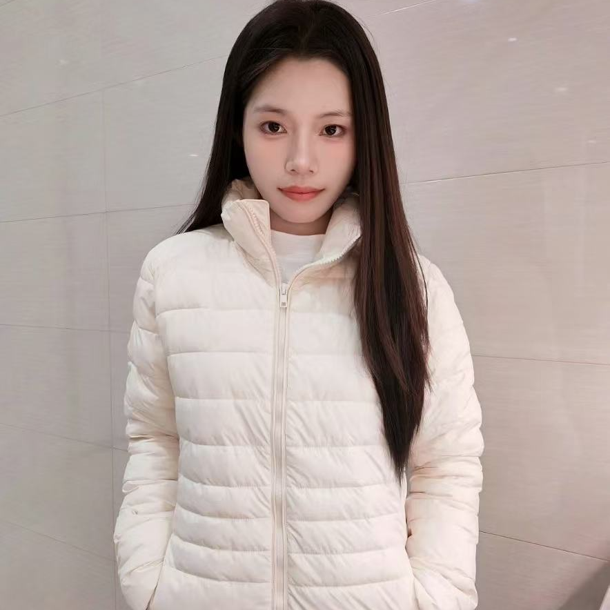 BSYPIN/伯尚优品 2025秋冬排骨款白鹅绒立领女士羽绒服 25934