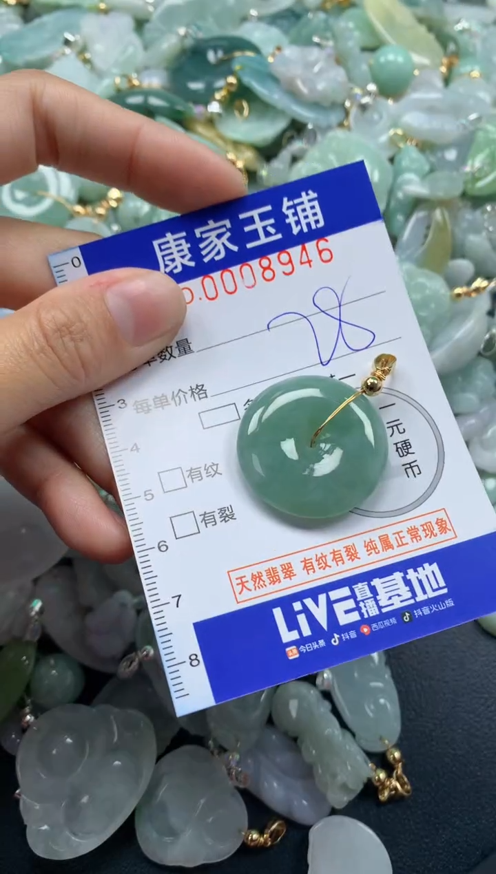 颈饰未镶嵌翡翠8946