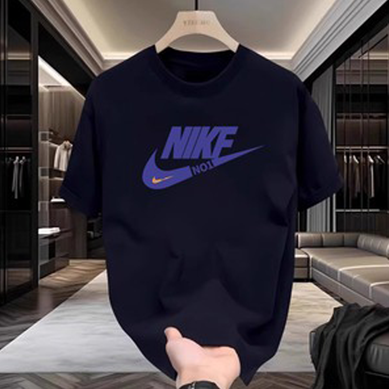 【云】夏季新款纯棉时尚情侣短袖T恤潮流男士韩版印花休闲百搭宽