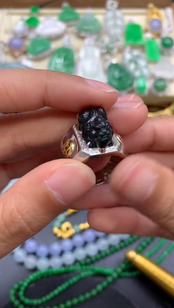 【闪购商品】翡翠戒指18K金镶嵌326 -中国好珍宝