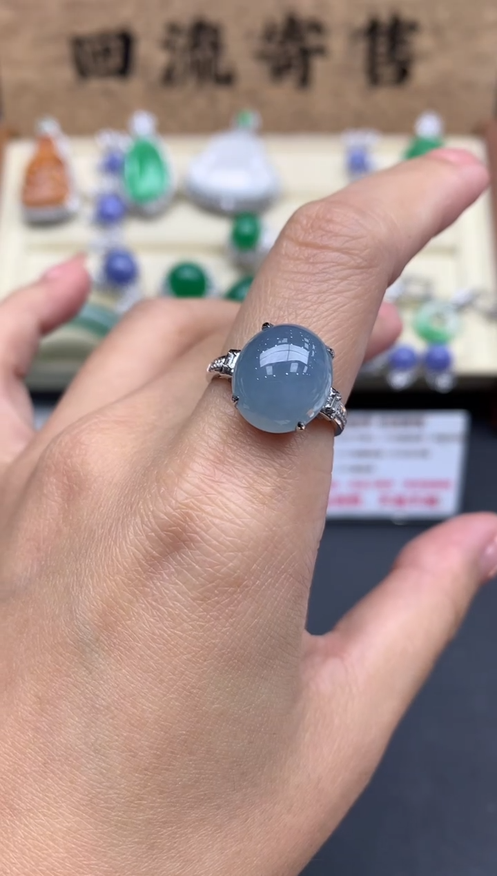 【闪购商品】翡翠戒指18K金镶嵌702-中国好珍宝