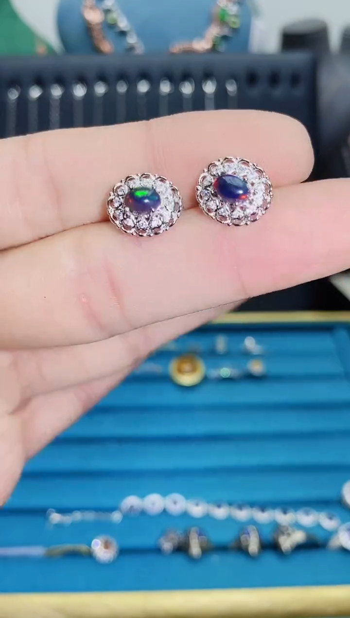 【闪购商品】欧泊珠宝奇石银S925镶嵌1121