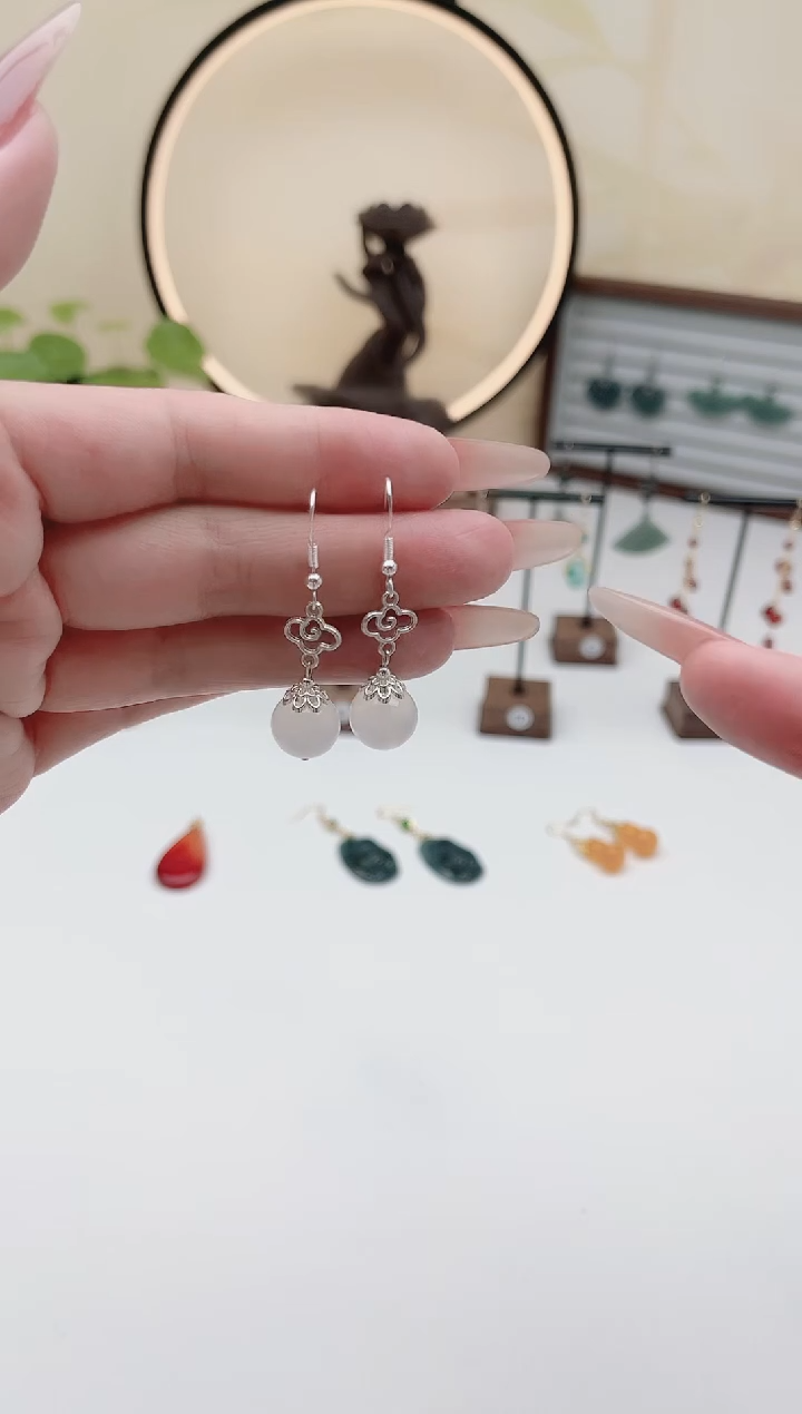 未镶嵌耳饰玛瑙/玉髓630