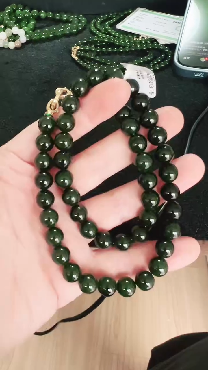 项链未镶嵌和田玉（碧玉）10