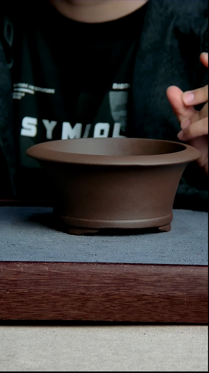 紫砂花盆14.5*7.5内径紫砂花盆