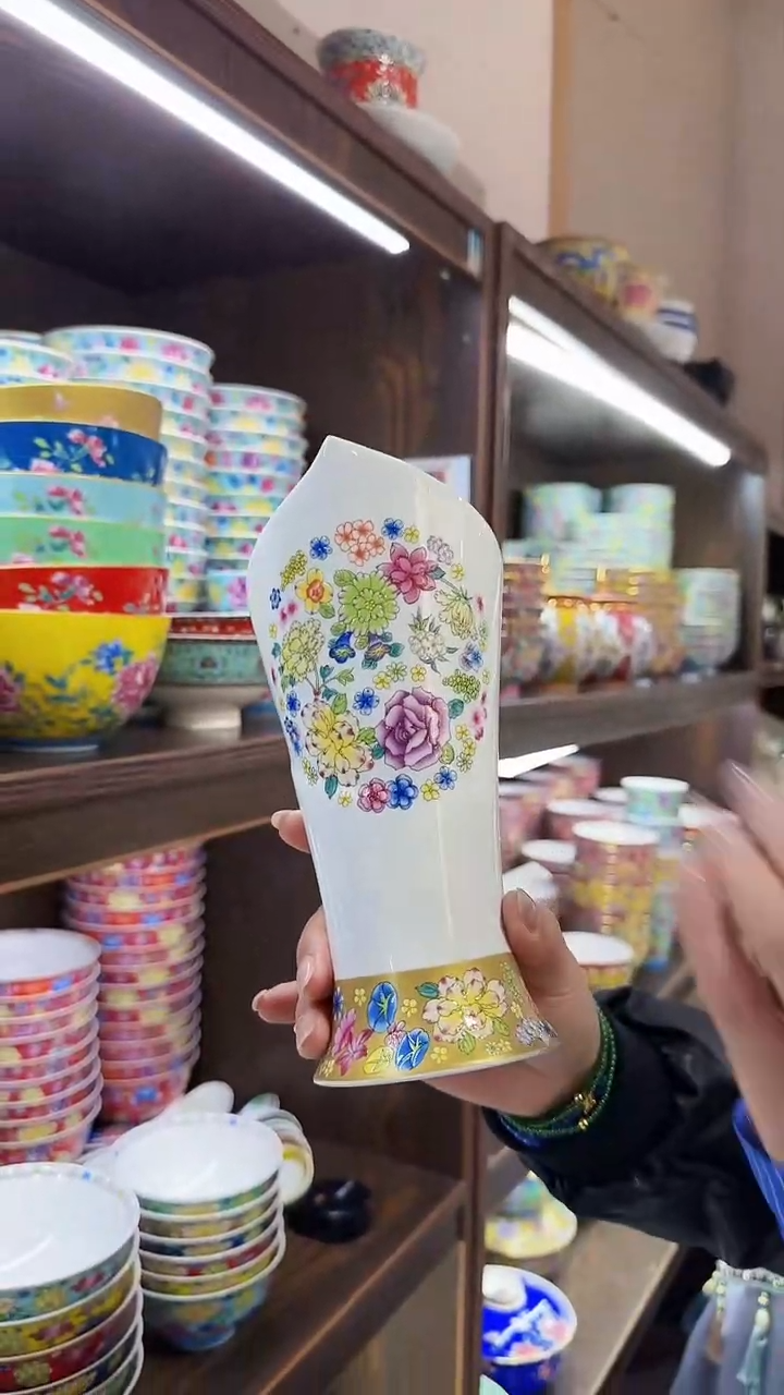 【闪购商品】瓷片 筷子桶一个景德镇陶瓷