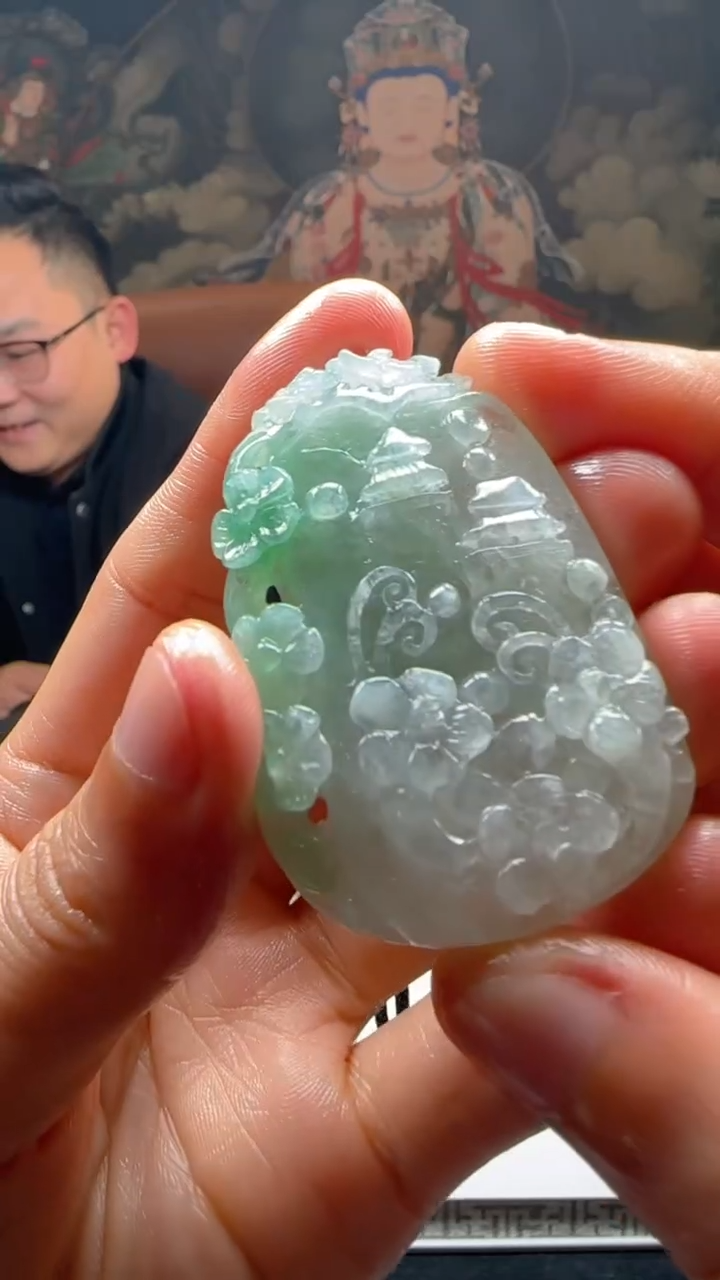 【闪购商品】定制翡翠未镶嵌L-@@QJXC11361