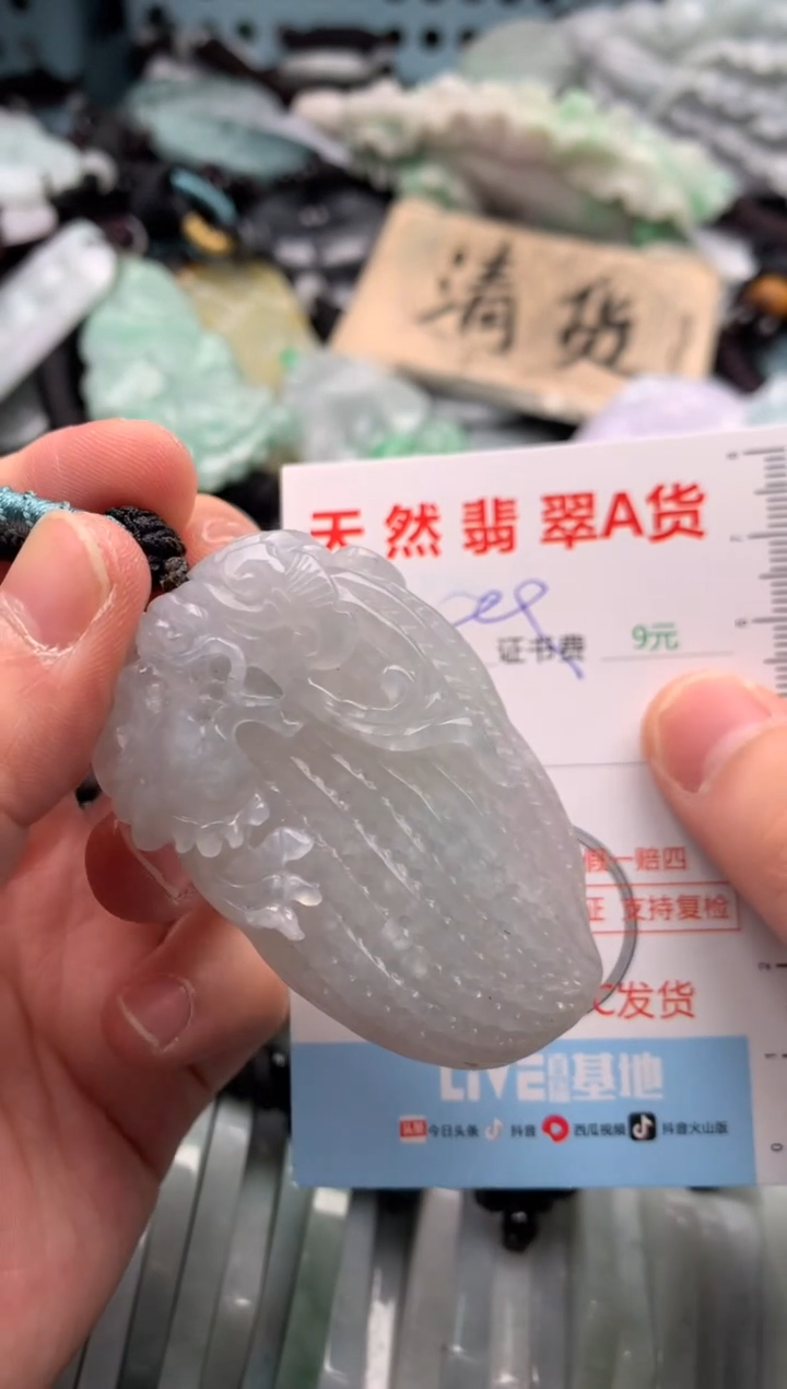 翡翠未镶嵌吊坠(不含链)1