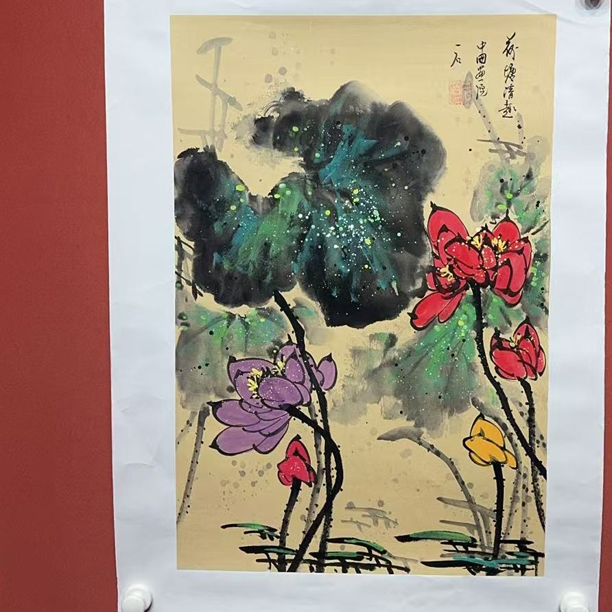 画院/吴一石/荷花图