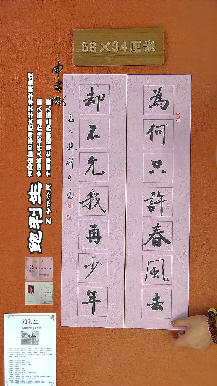 【闪购商品】书法98鲍利生书法作品