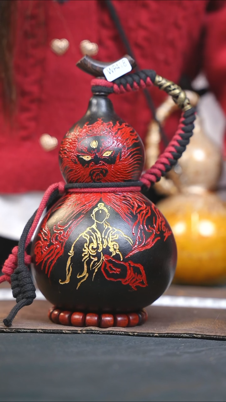 【闪购商品】WP418大漆酒葫芦不包手串及旋转底座