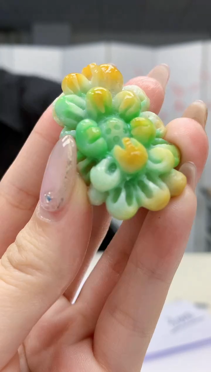 【闪购商品】定制翡翠未镶嵌5145jw-毛货挂件27