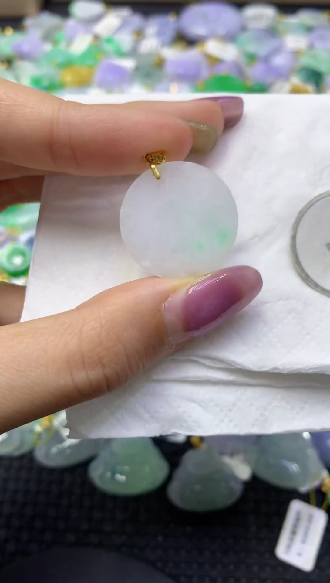 颈饰未镶嵌翡翠天然缅甸翡翠A货