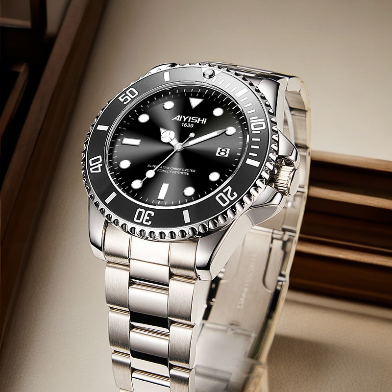 AIYISHI爱依士时尚黑水鬼夜光防水男士手表-1630-SKP