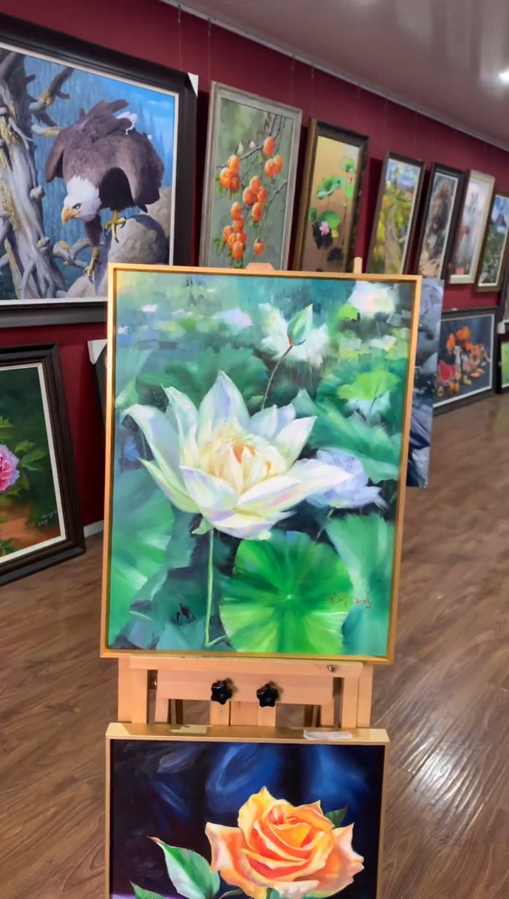 油画纯手绘油画 带装裱