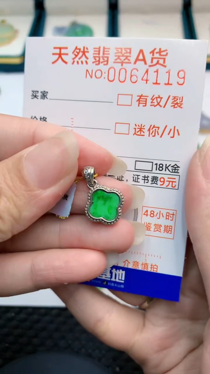 【闪购商品】翡翠颈饰银S925镶嵌            8