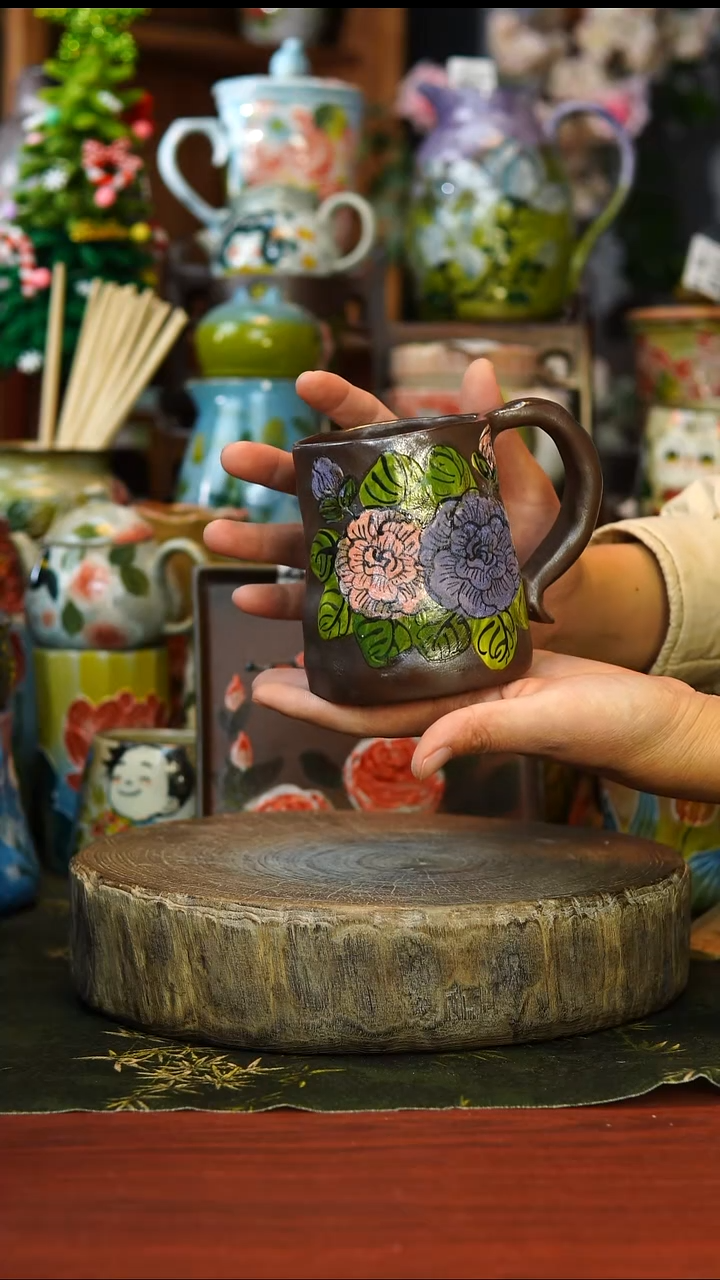 花瓶/杯子/碗157景德镇手工高温釉下彩