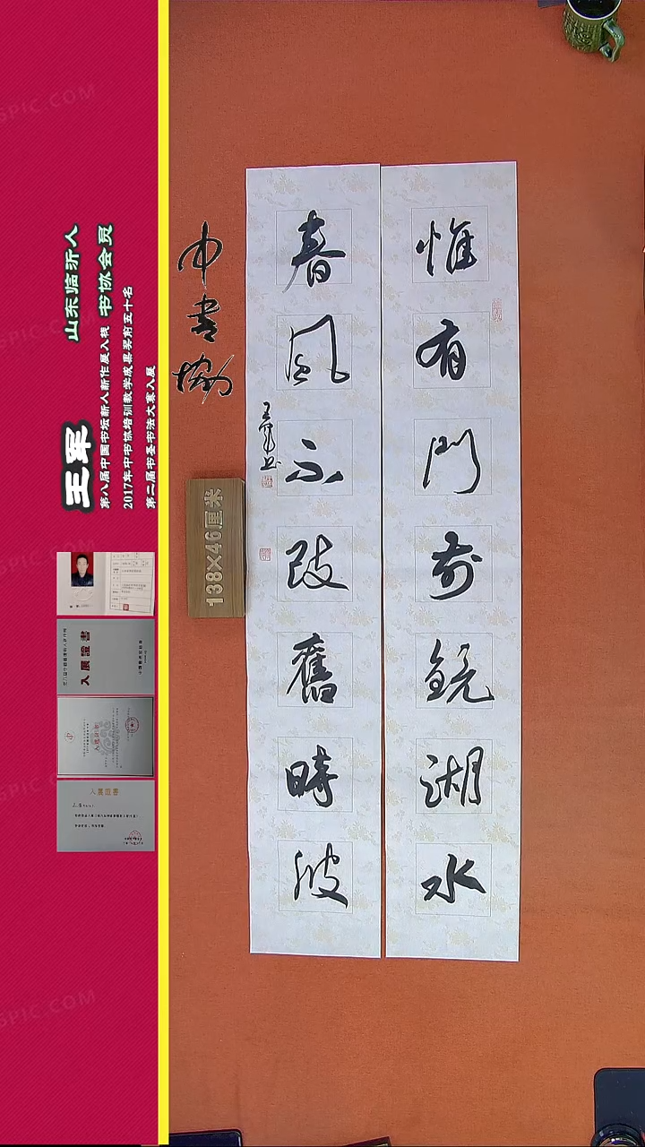 【闪购商品】书法355G王涛书法作品