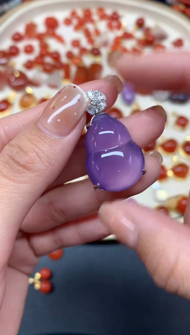 【闪购商品】玛瑙/玉髓吊坠银S925镶嵌吊坠A138|680