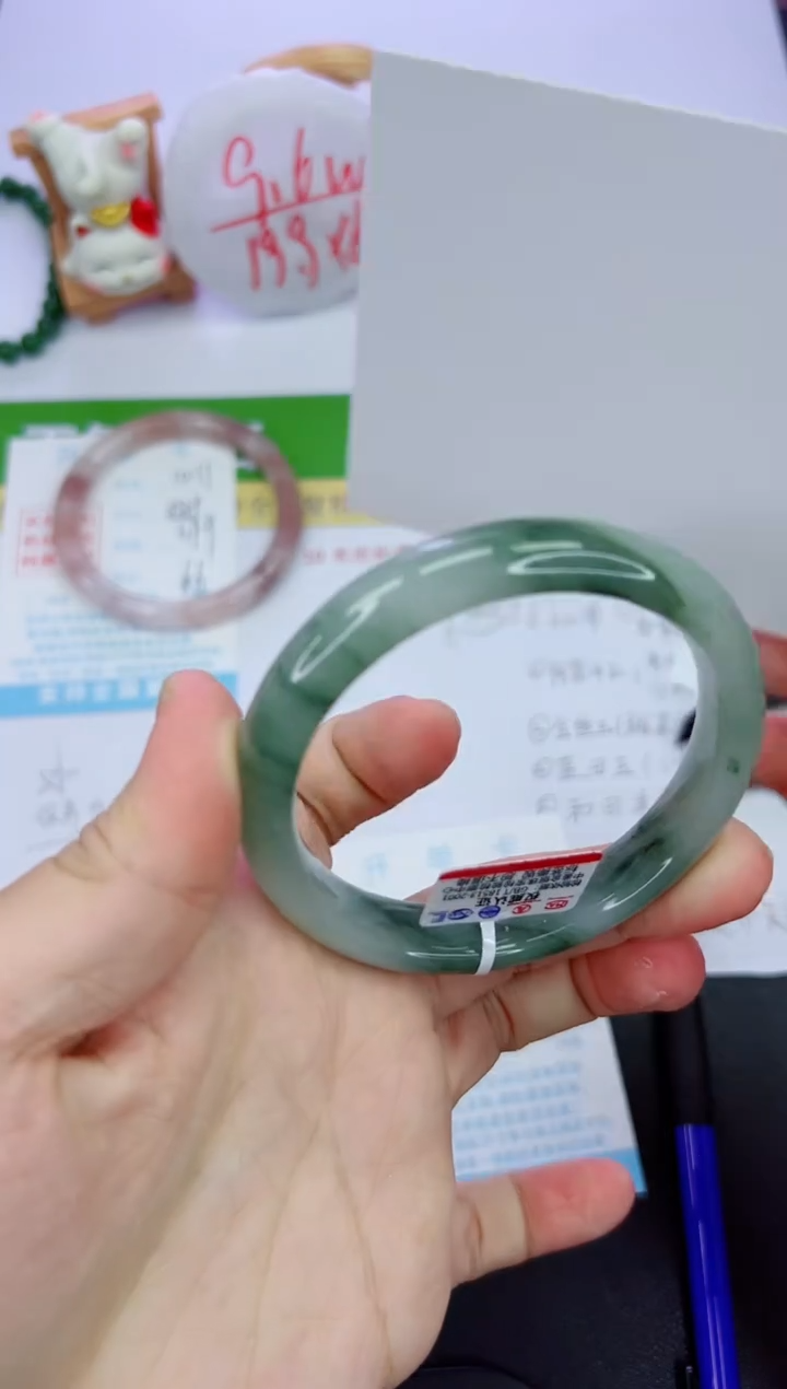 【闪购商品】石英质玉手镯未镶嵌1012-59.3