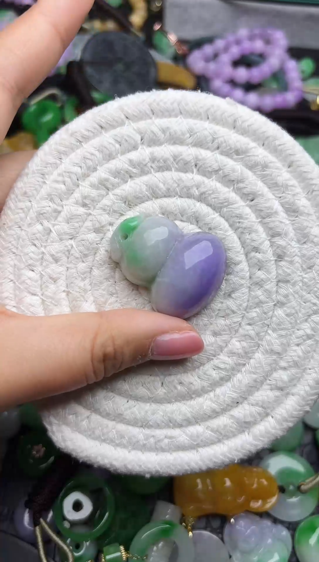 颈饰未镶嵌翡翠缅甸翡翠吊坠