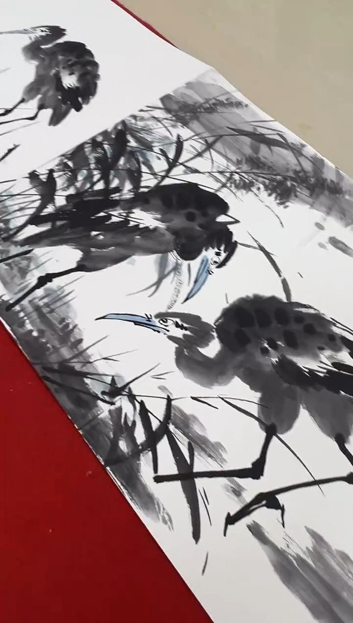 【闪购商品】绘画贺润川--花鸟册页-----