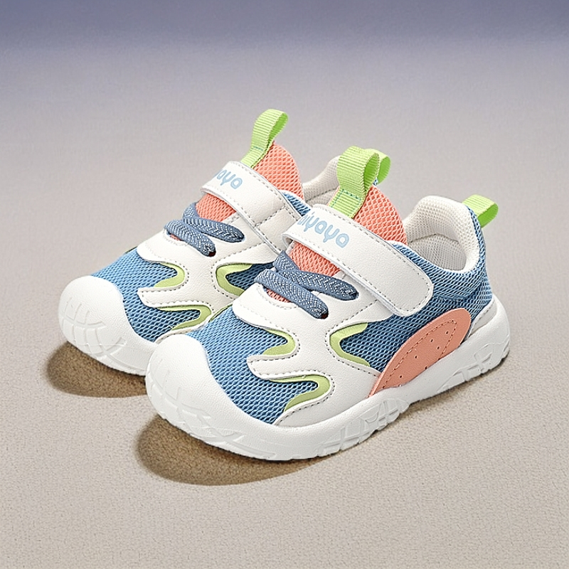 【春季单鞋】新款男女宝儿童休闲防滑透气软底网面学步机能鞋30591