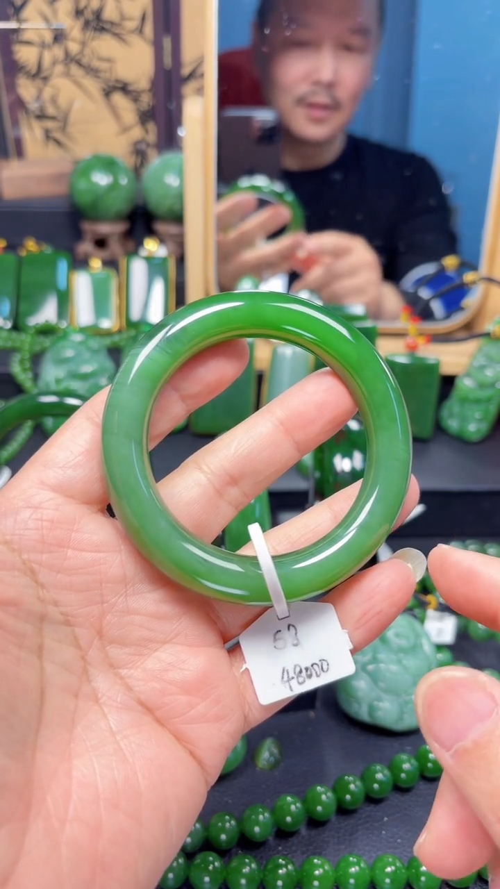 【闪购商品】和田玉（碧玉）手镯未镶嵌1