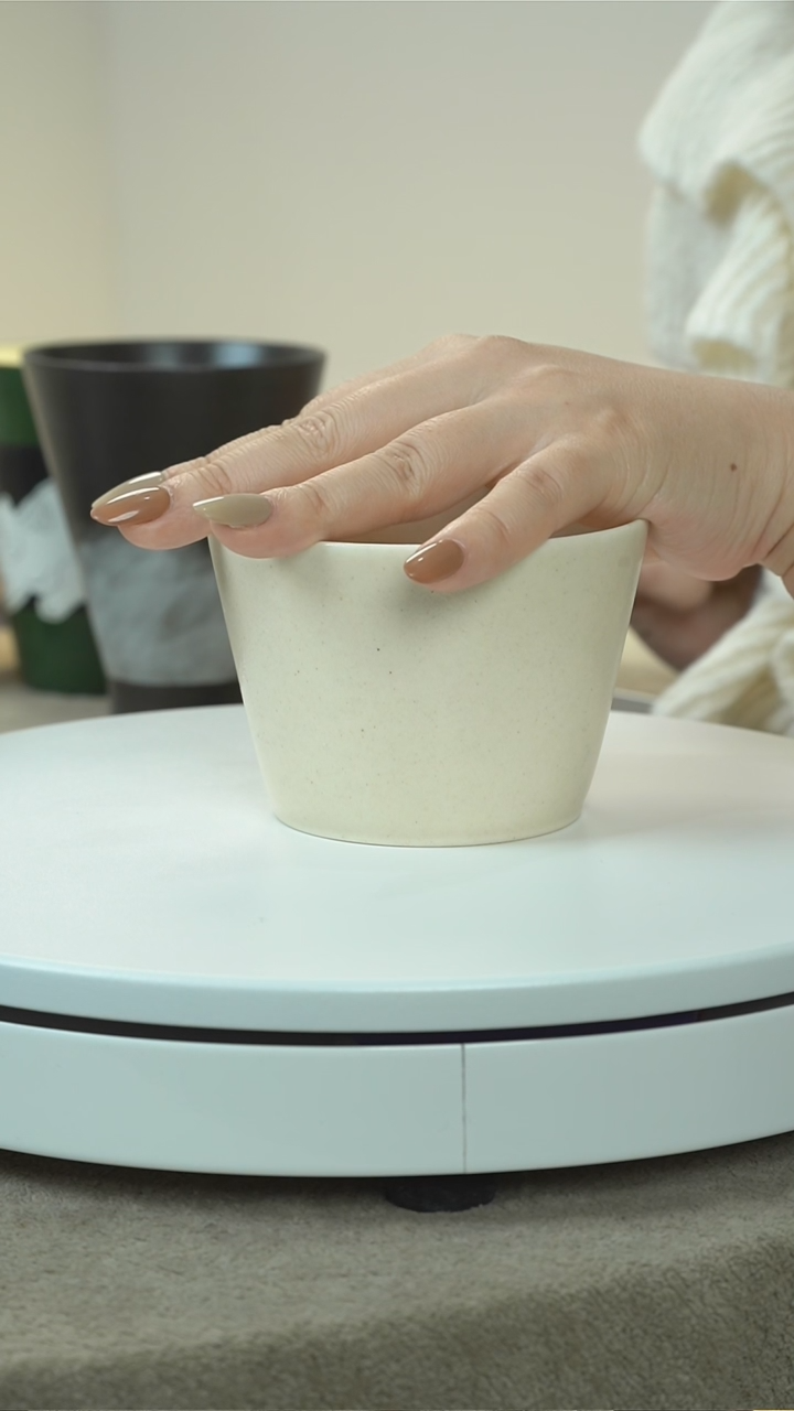 叶子手作木*手握纯色猪口杯