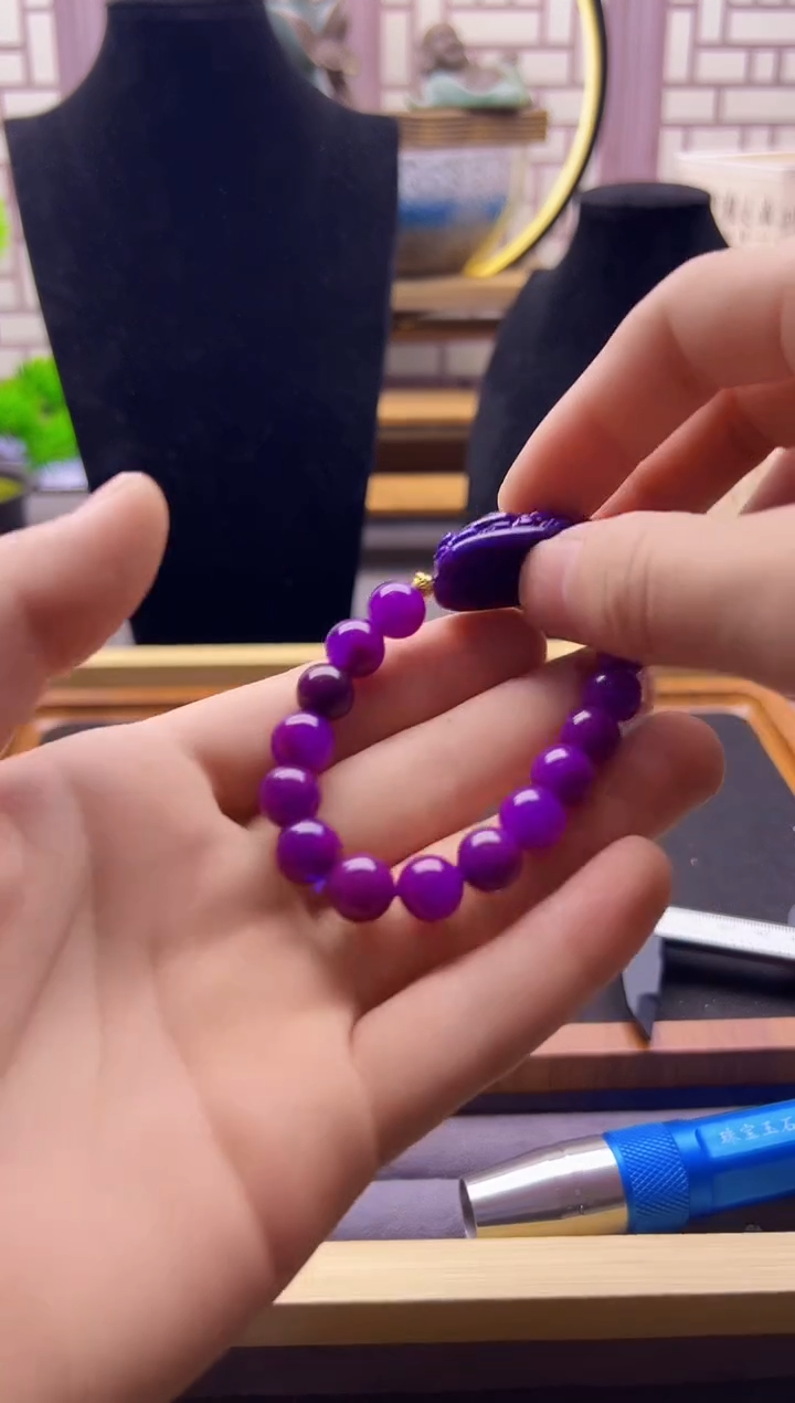 【闪购商品】苏纪石（舒俱来）耳钉14K金镶嵌S274       