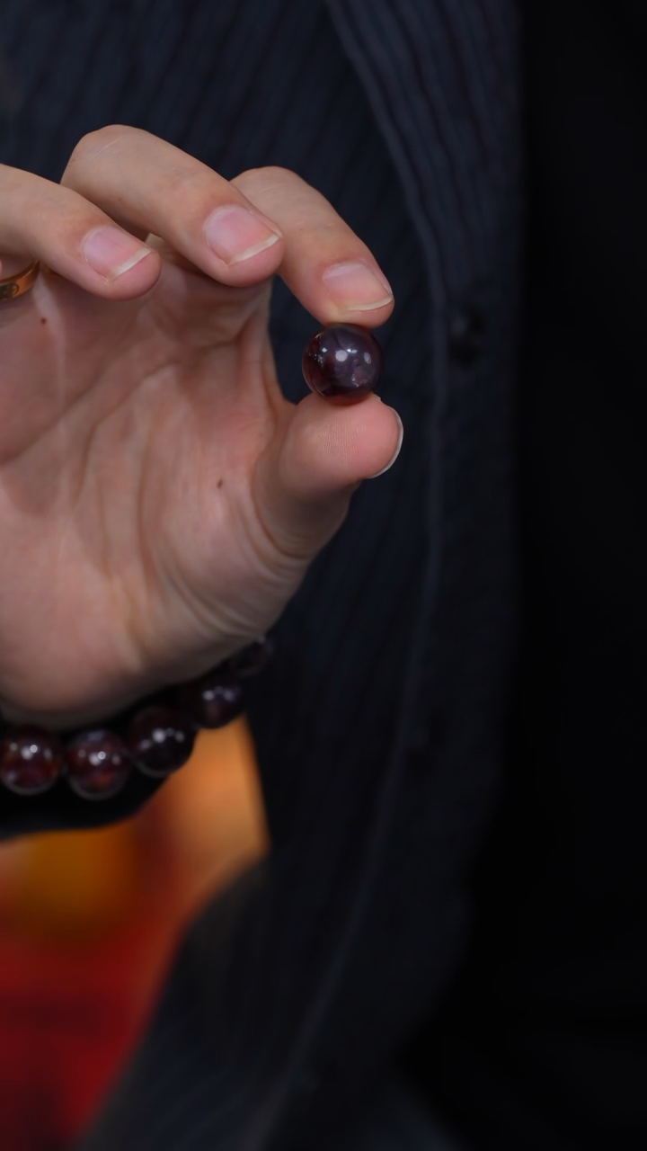 【闪购商品】水晶圆珠单珠未镶嵌红胶花水晶圆珠单株/多样性发其一