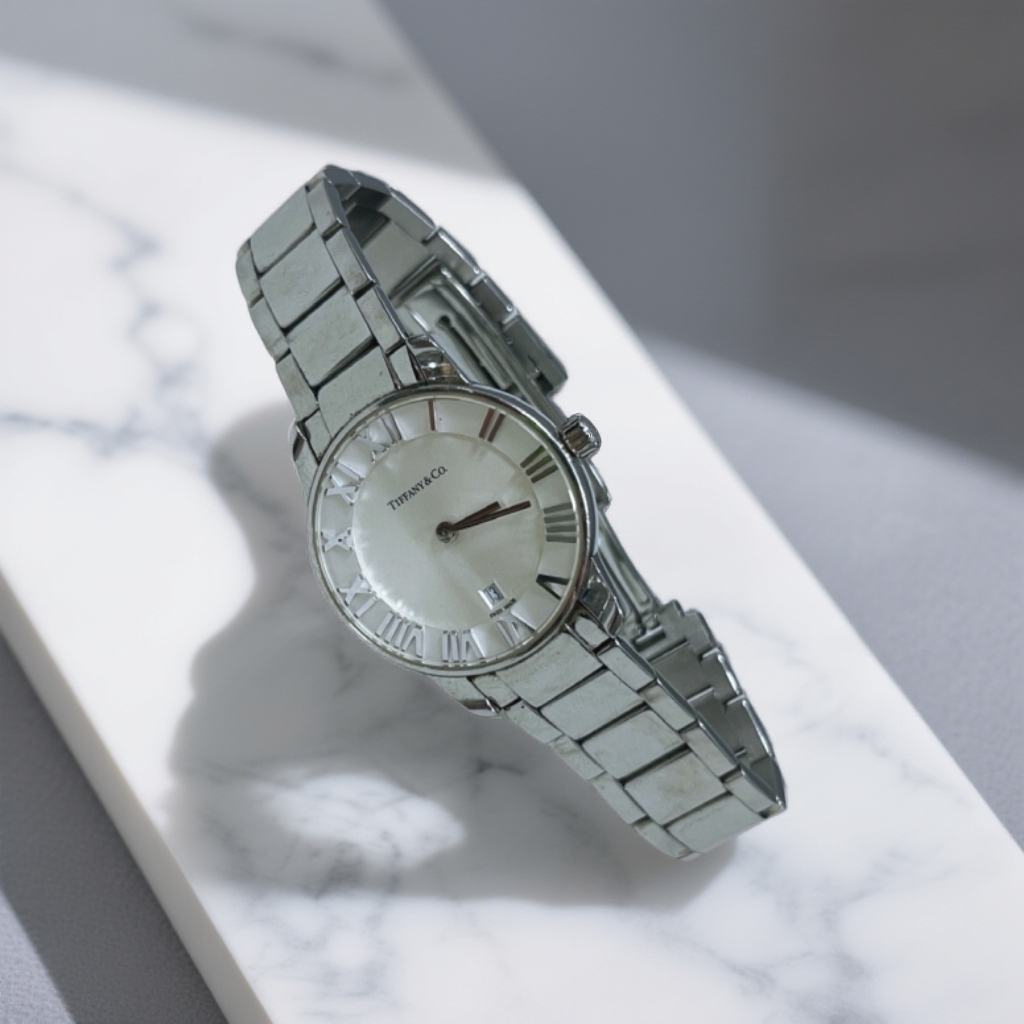 95新 Marc Jacobs/莫杰   蒂芙尼银色银盘精钢手表 1866 9427 