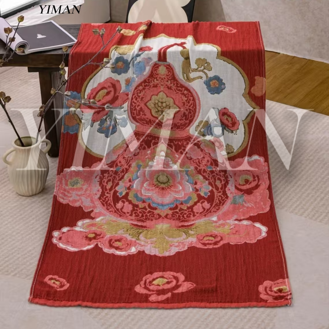 YIMAN (依曼家居) 80*160 南京同仁堂  【福禄凝香】浴巾