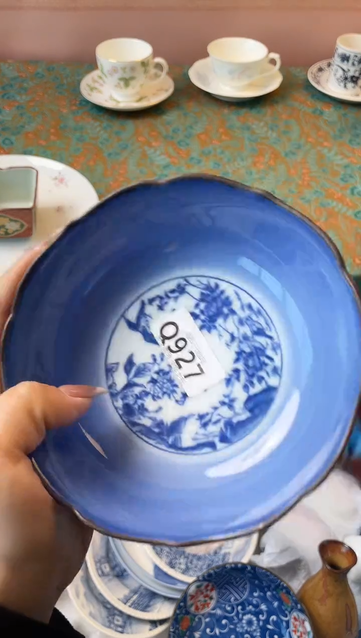 瓷片无***人瓷器瓷器Q927