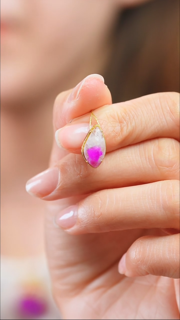 苏纪石（舒俱来）18K金镶嵌吊坠(不含链)44