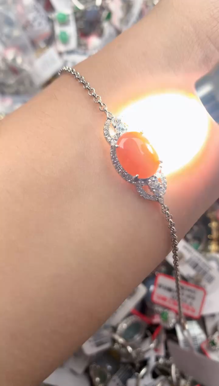 银S925镶嵌戒指翡翠666   4