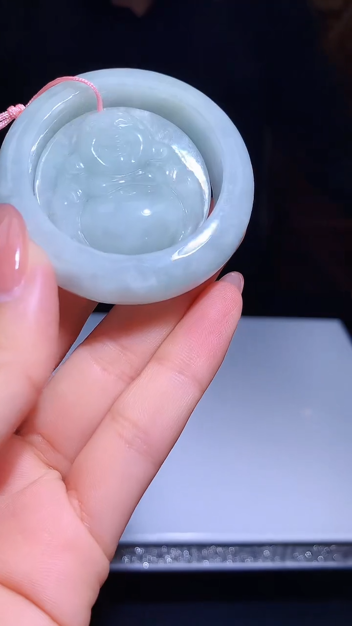 【闪购商品】定制翡翠未镶嵌1060hm-毛货挂件14