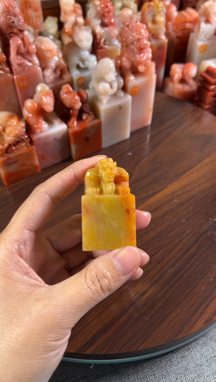 老挝石印石鱼*堂1个印章