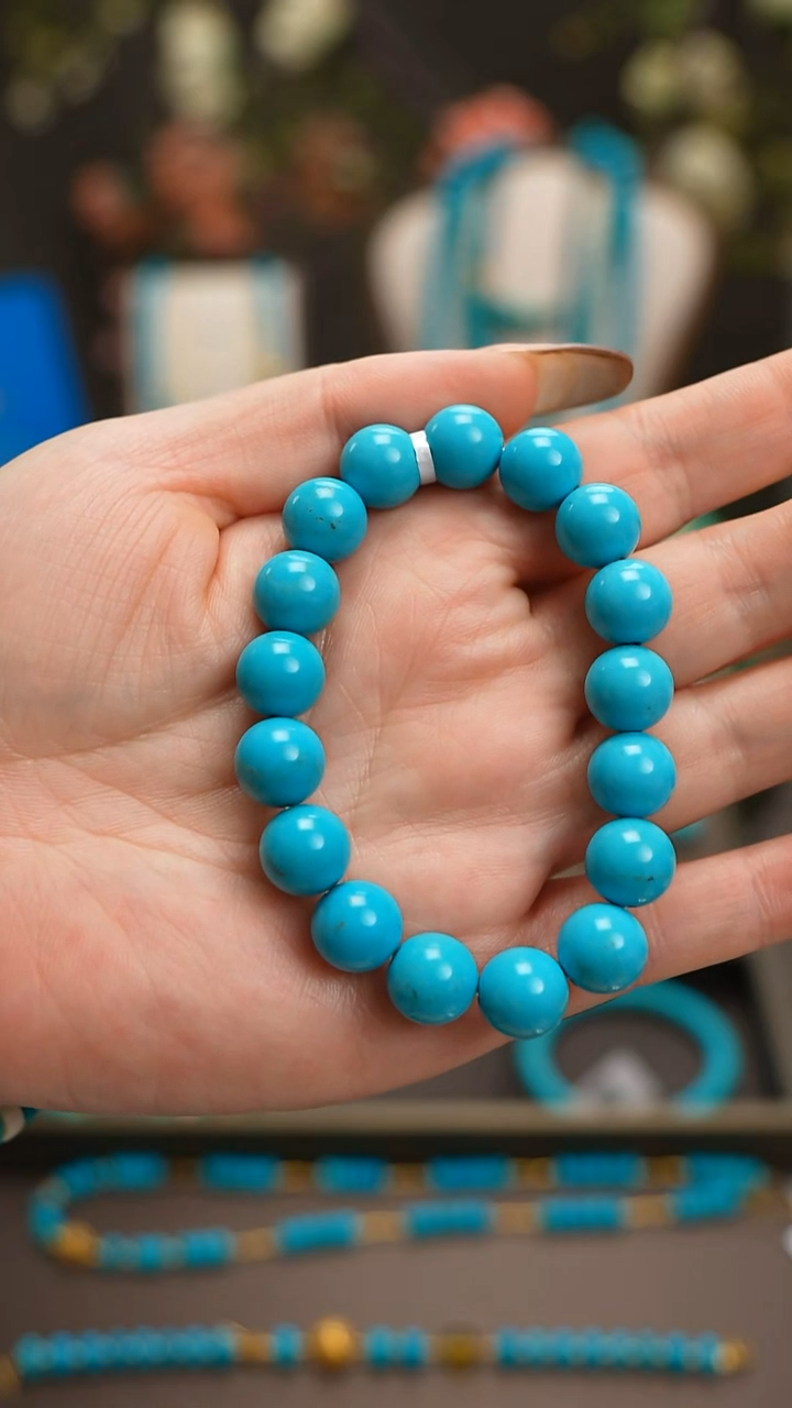 未镶嵌绿松石手串小*啤B0230