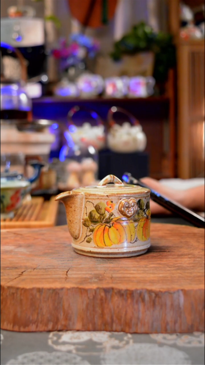 【闪购商品】杯子南瓜景德镇纯手工手绘手绘